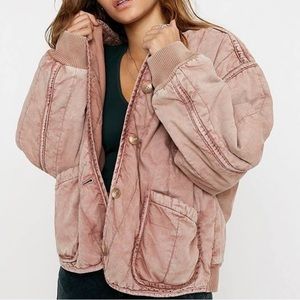 Free People Mixed Signals quilted liner jacket